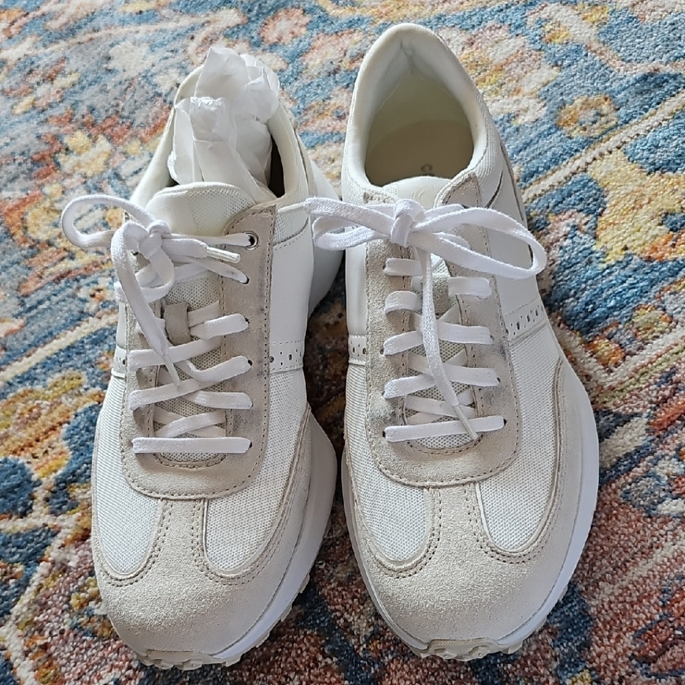 Cole Haan Cream Women's Lace-Up Sneakers